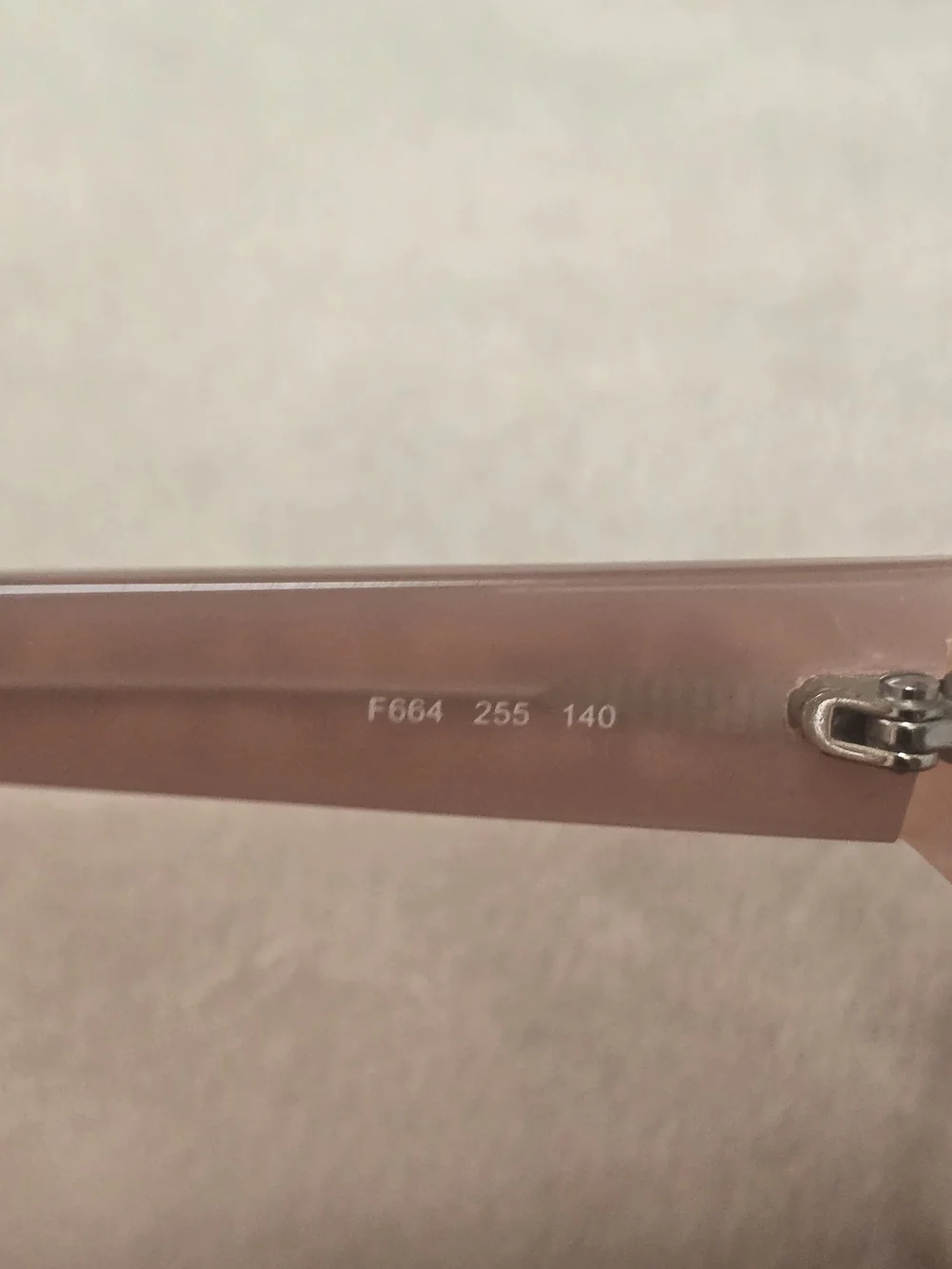 Fendi Women's Rectangular Glasses in Brown With Pink Inlay-New!